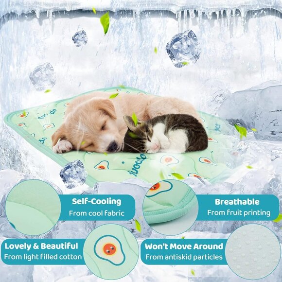 Nanaki Dog Cooling Mat for Dogs Summer Dog Beds Mat-24X20in Dog Bed Mats Dog - Picture 3 of 4